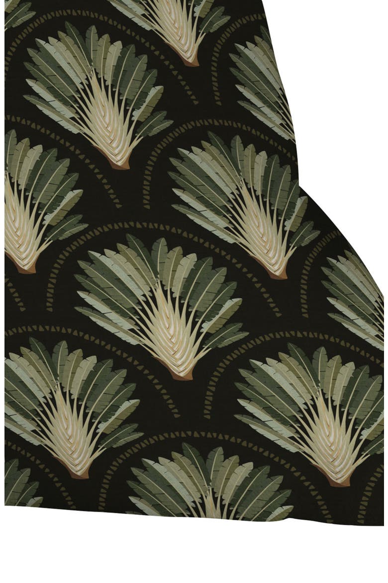 Palm Deep Accent Pillow, Alternate, color, GREEN