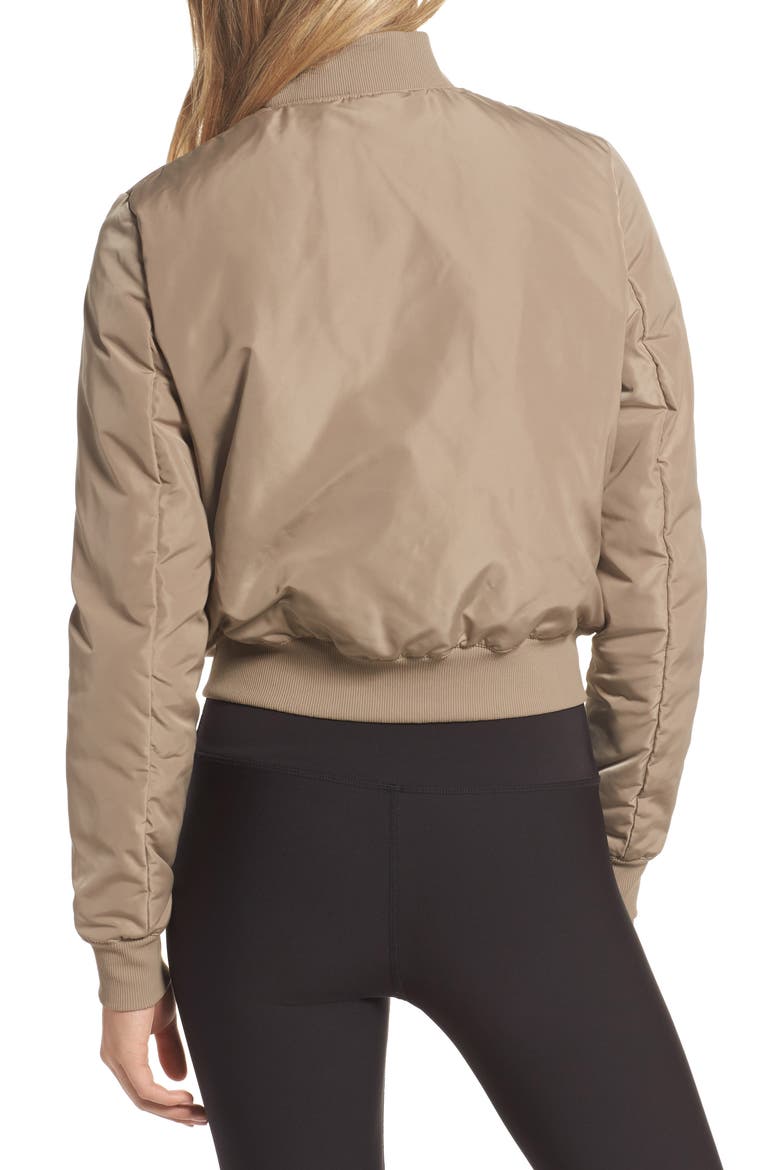 Off Duty Bomber Jacket, Alternate, color, GRAVEL
