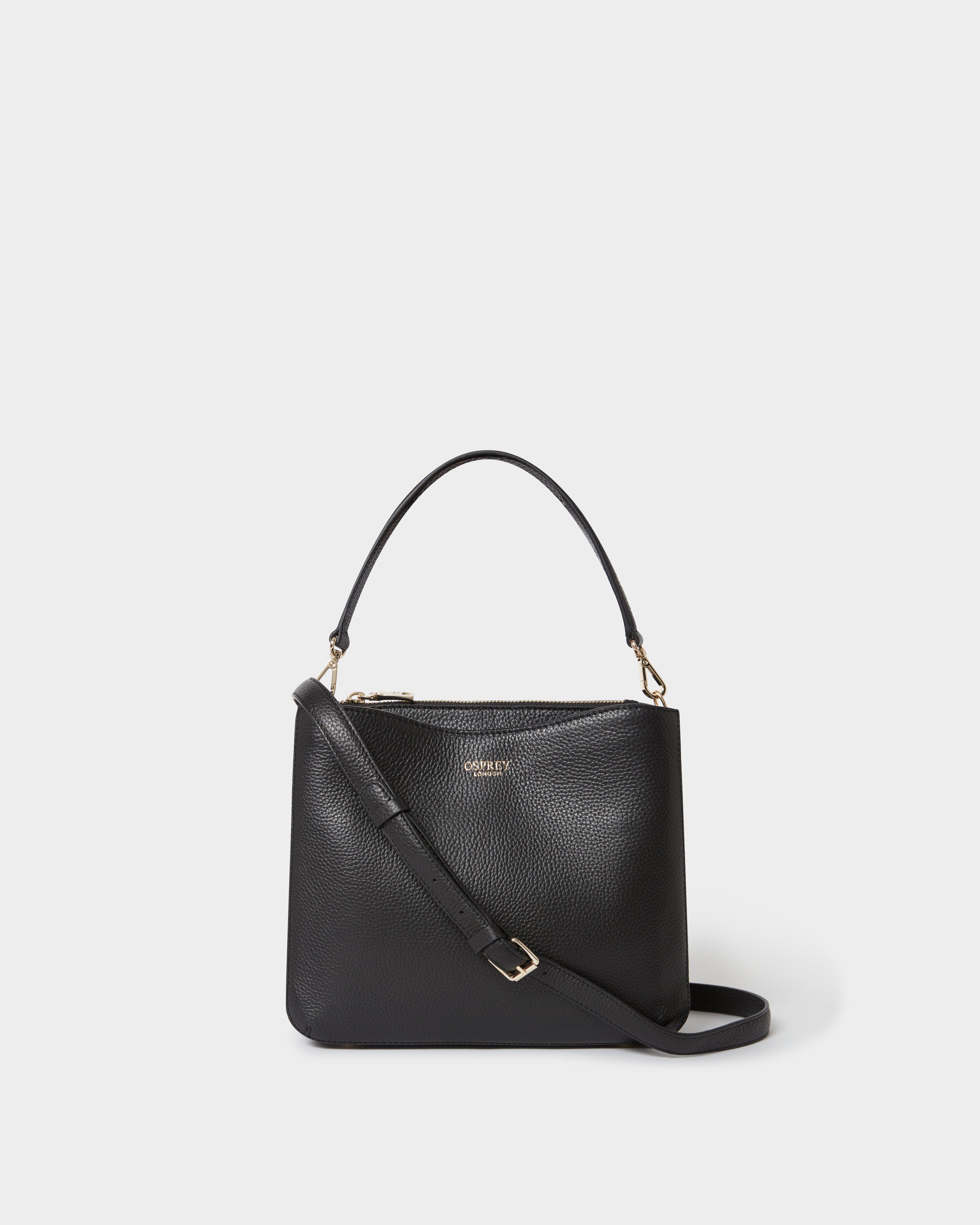 The Winchester Leather Grab Bag, Main, color, Black