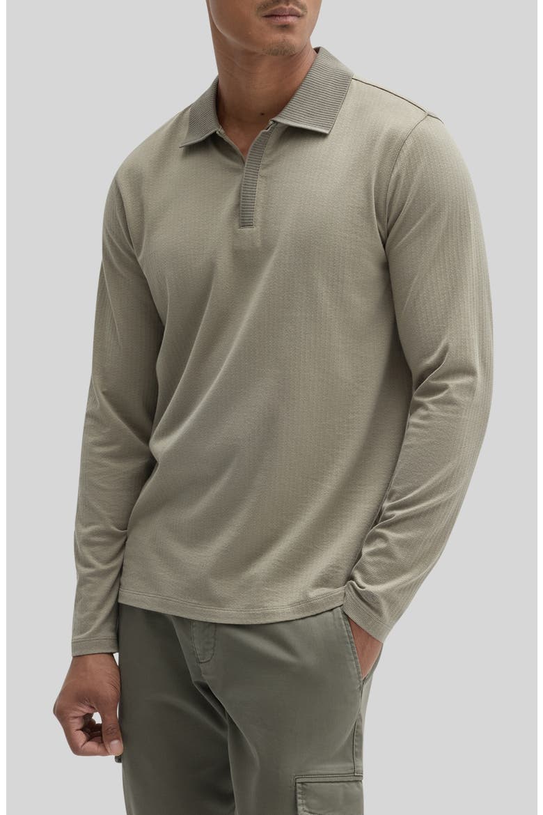 Whistler Long Sleeve Cotton Polo, Alternate, color, DUSTY OLIVE