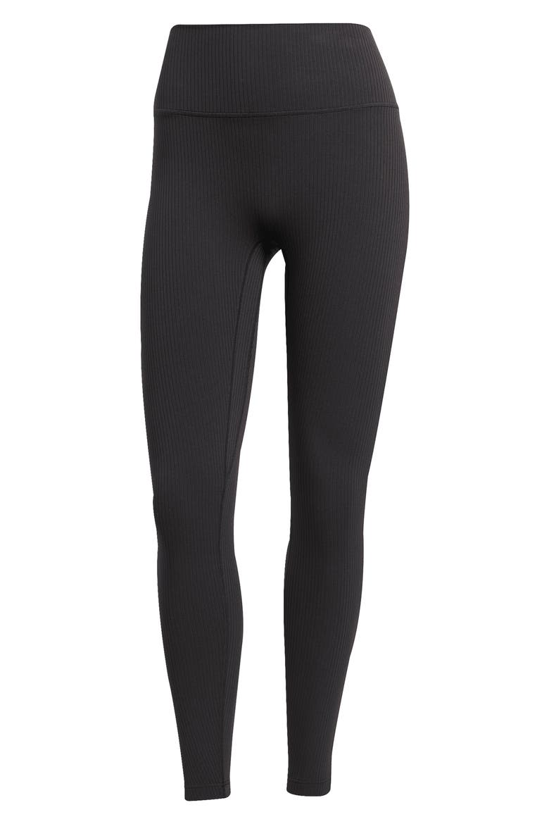 All Me Rib High Waist 7/8 Leggings, Alternate, color, BLACK