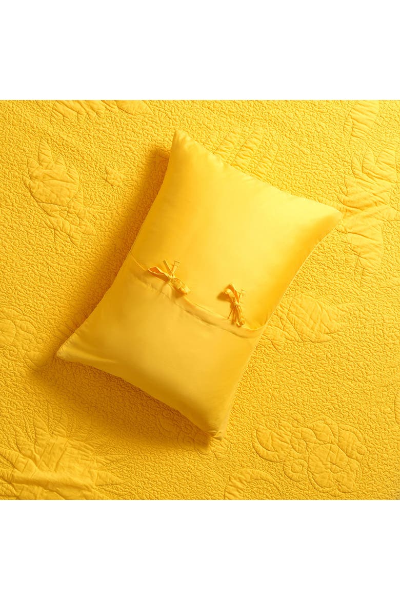 Uttar Quilted 300 Tc King 102.5" x 110" Heritage Style, Alternate, color, Yellow