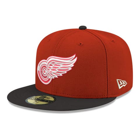 Men's New Era  Red Detroit Red Wings Core Logo Two-Tone 59FIFTY Fitted Hat