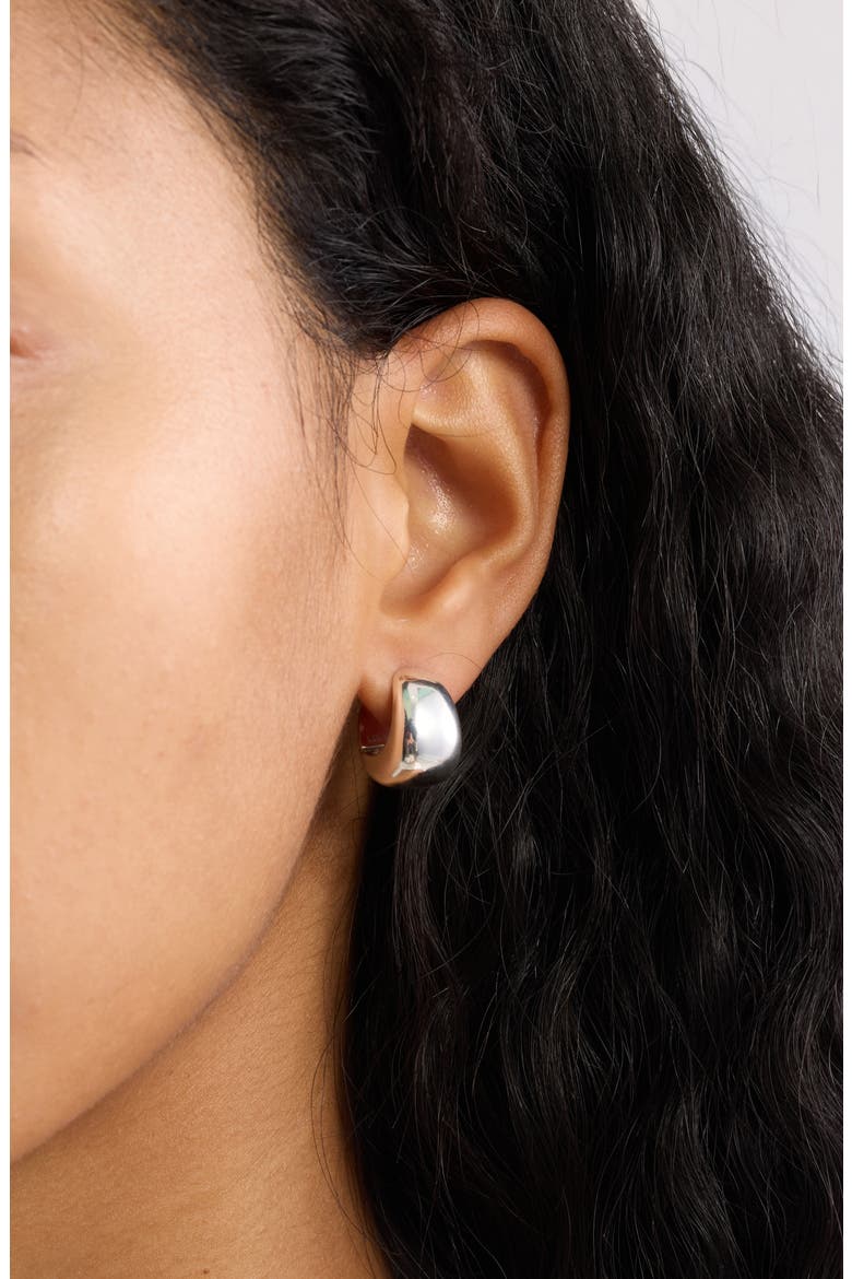 The Violet Hoop Earrings, Alternate, color, SILVER