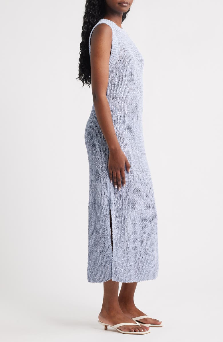 & Other Stories Silk & Cotton Sweater Dress, Alternate, color, Blue Dusty Light