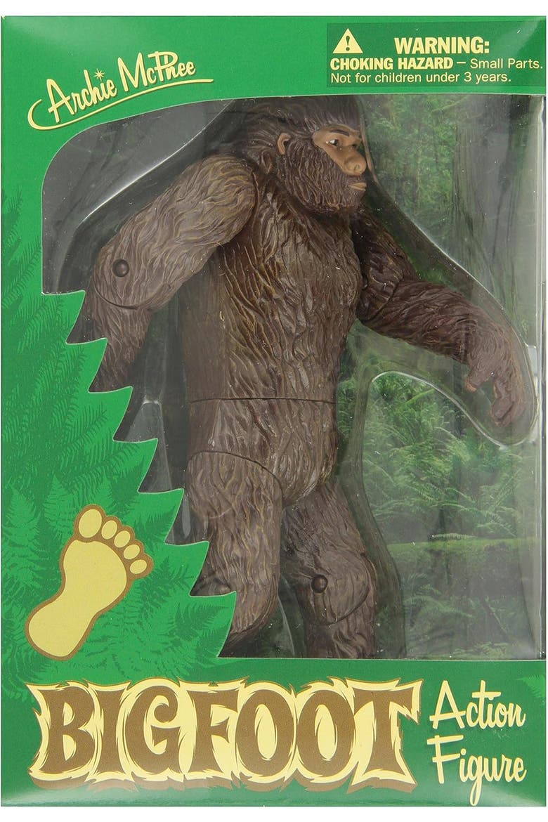 Archie Mcphee Bigfoot Action Figure, Alternate, color, Brown