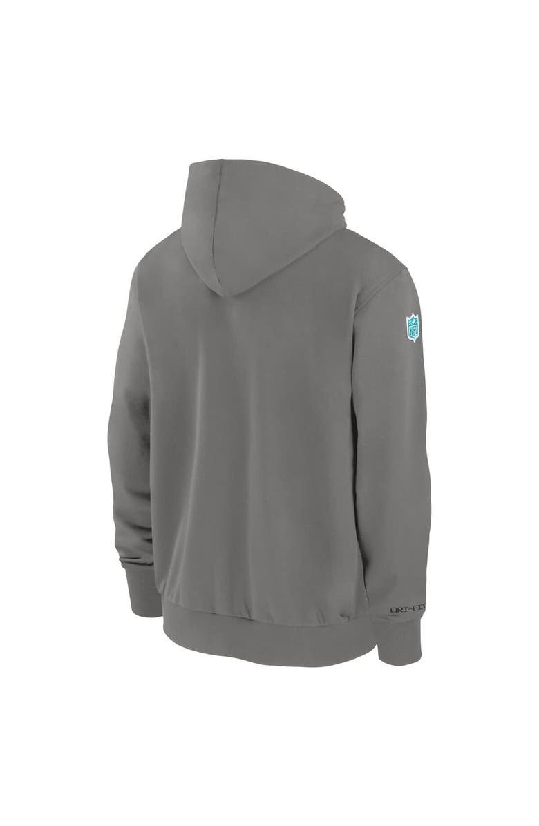 Nike Men's Nike  Pewter Miami Dolphins Player Full-Zip Performance Hoodie, Alternate, color, 