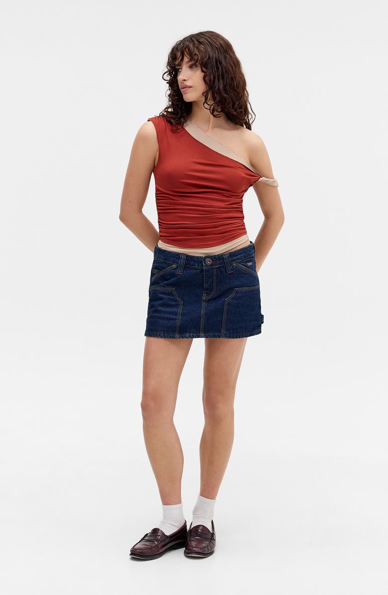 BDG Urban Outfitters Fia Twist Top, Alternate, color, Burnt Orange