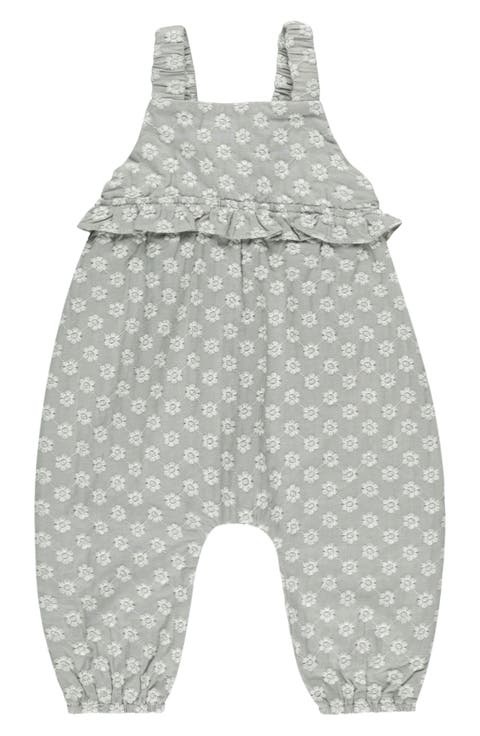 Kinsley Floral Embroidered Cotton Gauze Romper (Baby)