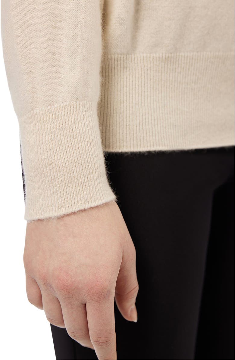 GOBI Mongolian Cashmere 3D Button-up Cardigan, Alternate, color, Off White