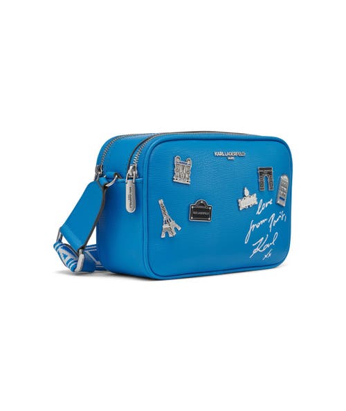 Karl Lagerfeld Paris Maybelle Crossbody In Pathalo Blue