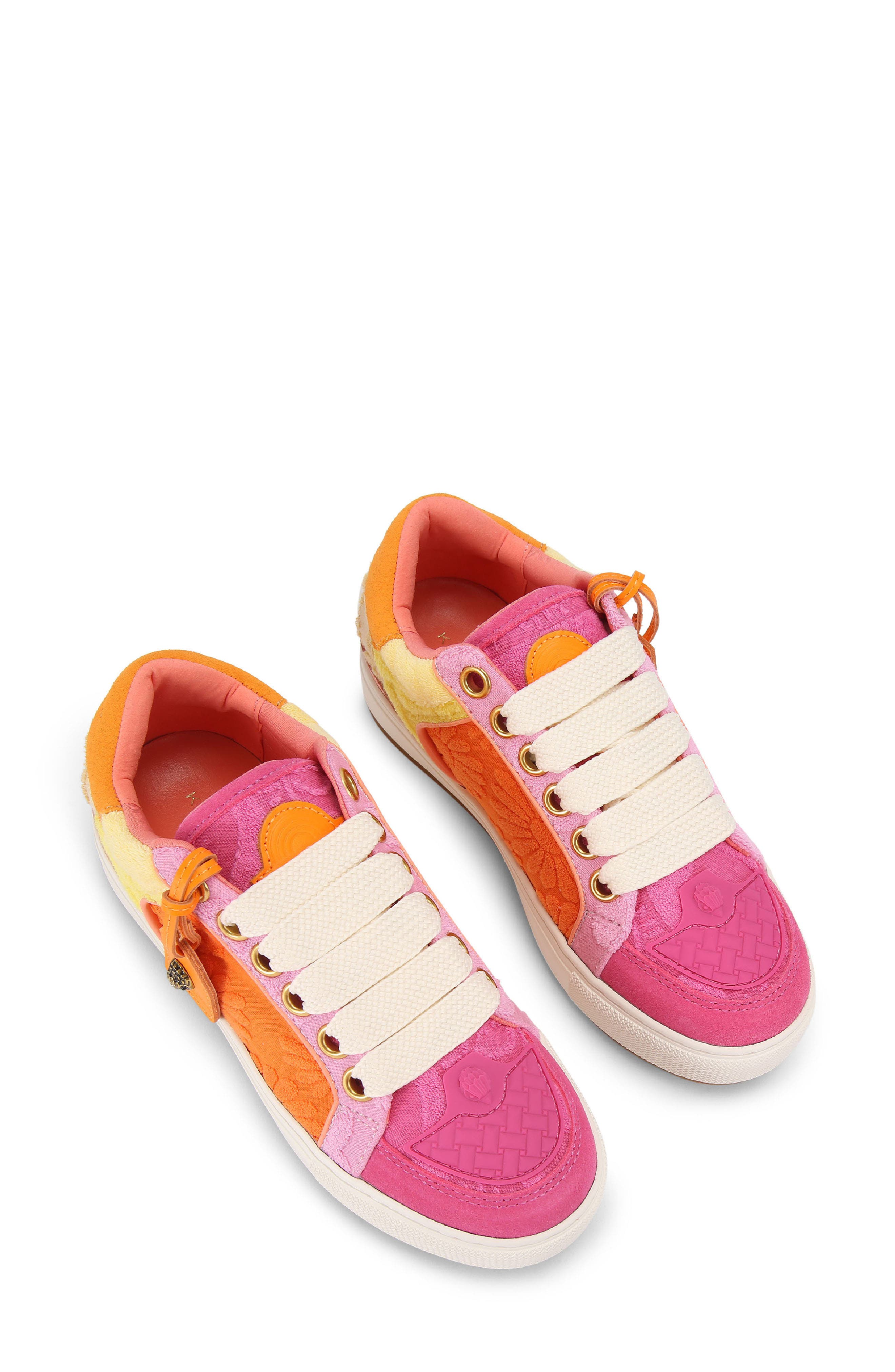 Kurt Geiger London Southbank Tag Sneaker, Alternate, color, Pink Multi