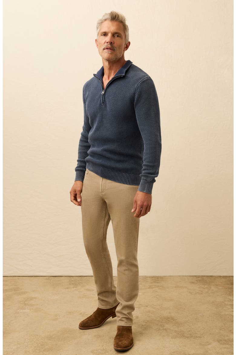 Sunwashed Quarter-Zip Sweater, Alternate, color, BLUE NIGHTS