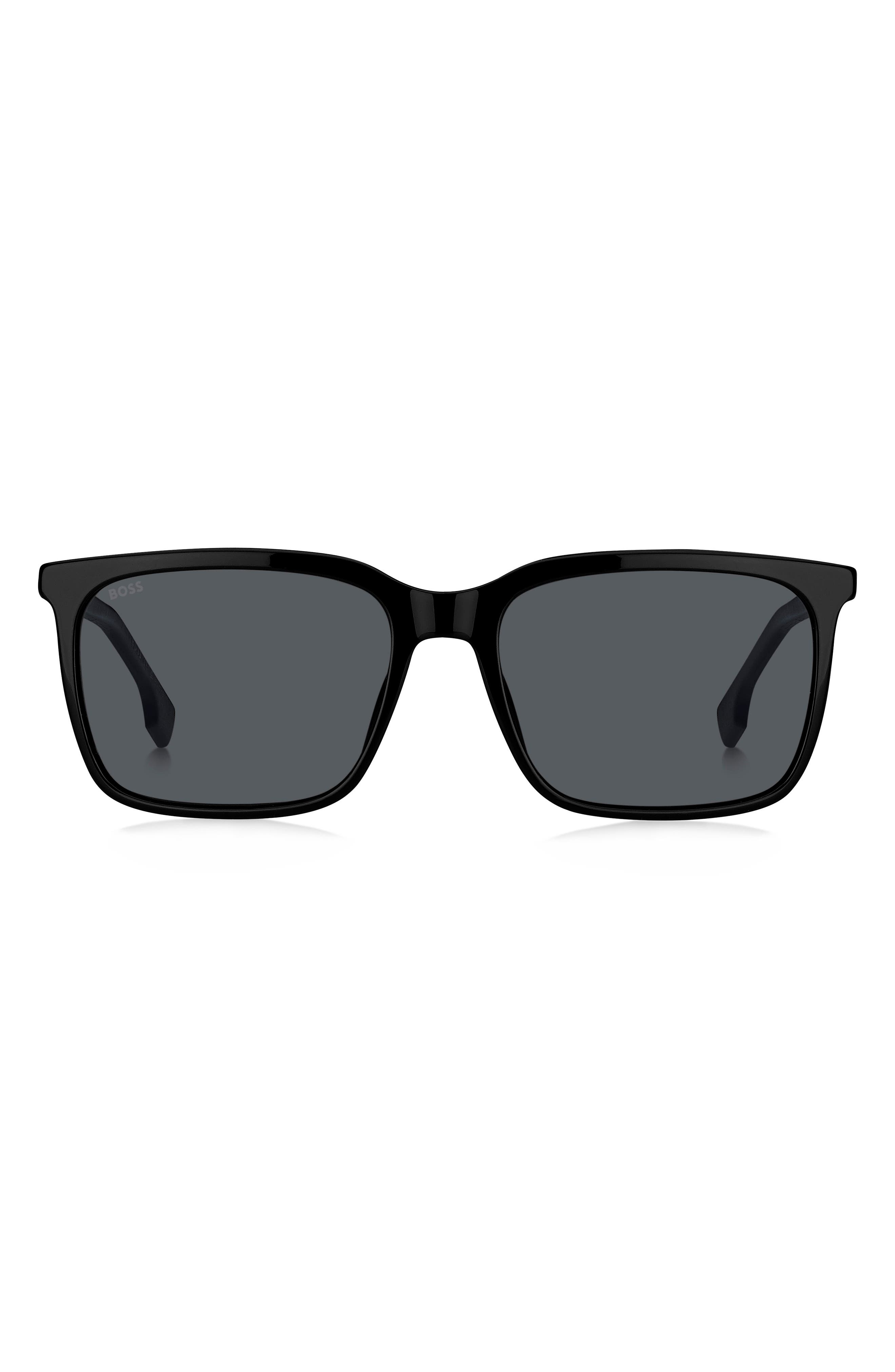 BOSS 57mm Rectangular Sunglasses