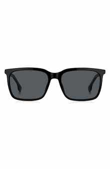 BOSS 57mm Rectangular Sunglasses