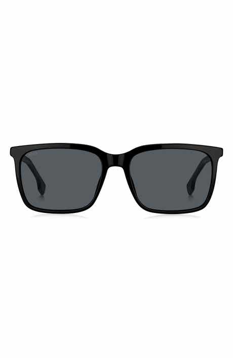 BOSS 57mm Rectangular Sunglasses