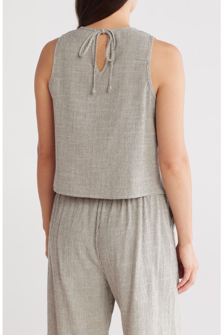 Stripe Sleeveless Top, Alternate, color, GREY