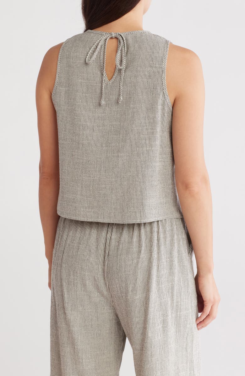 Renee C Stripe Sleeveless Top, Alternate, color, Grey
