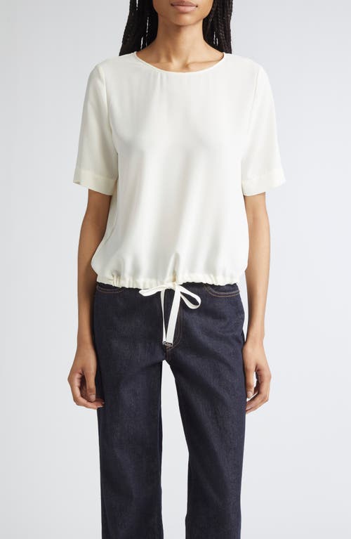 Herno Drawstring Hem T-shirt In White