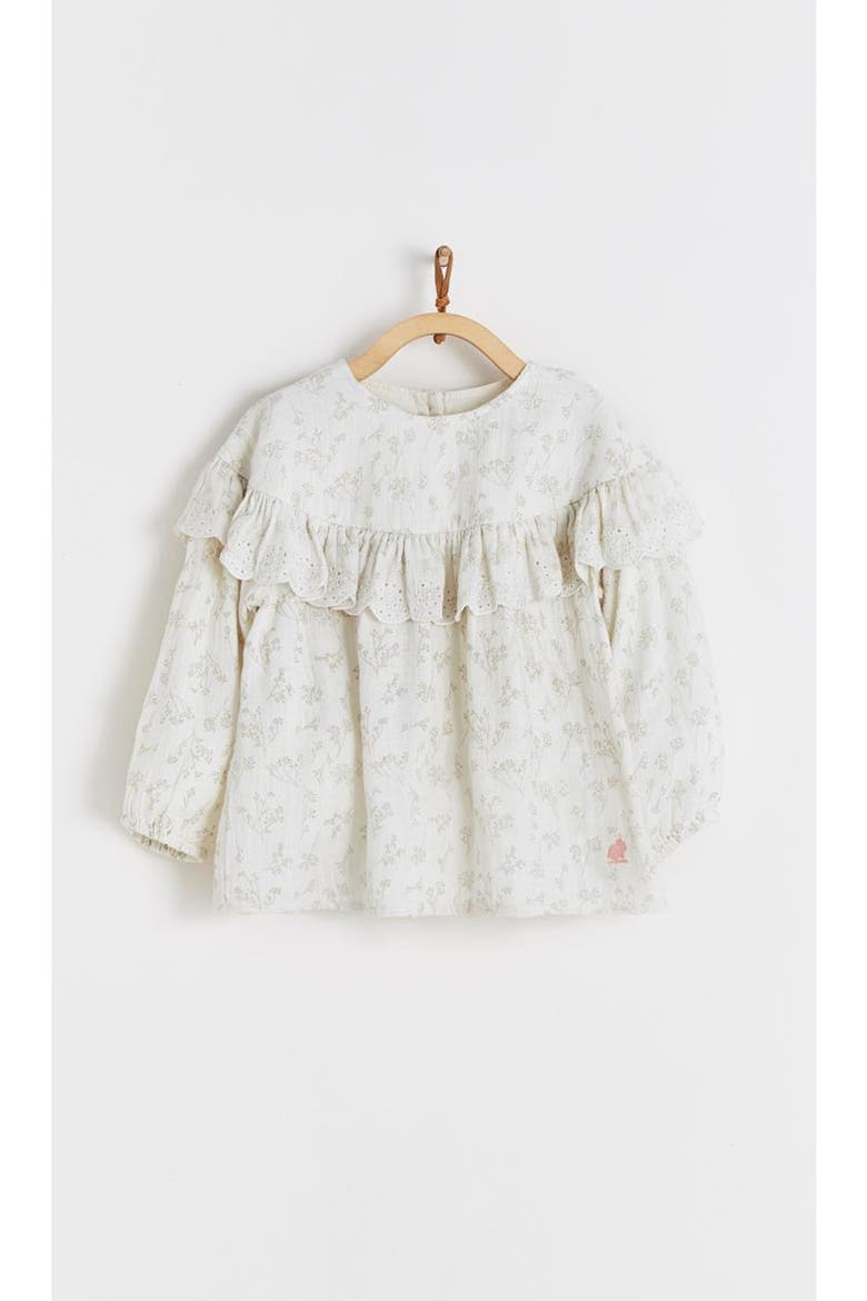 Emily Long Sleeve Blouse for Toddler, Main, color, OFF WHITE