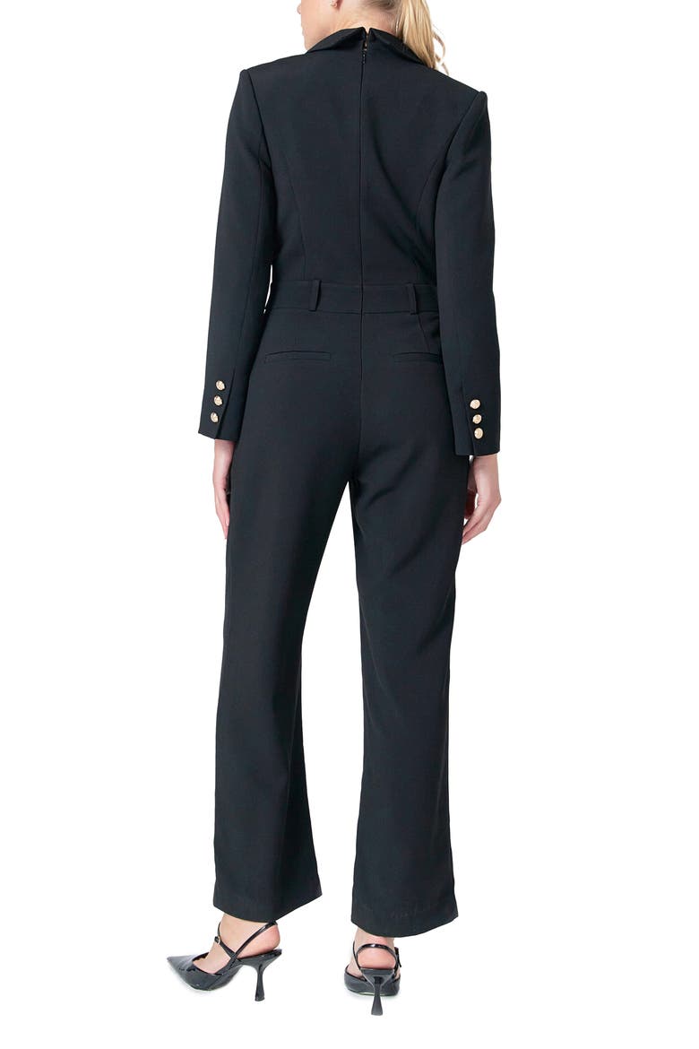 Long Sleeve Wide Leg Jumpsuit, Alternate, color, BLACK