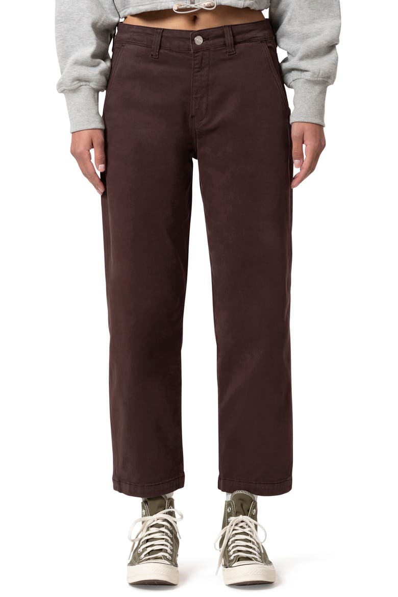 Lauren Straight Leg Jeans, Main, color, CURRANT CASUAL TWILL