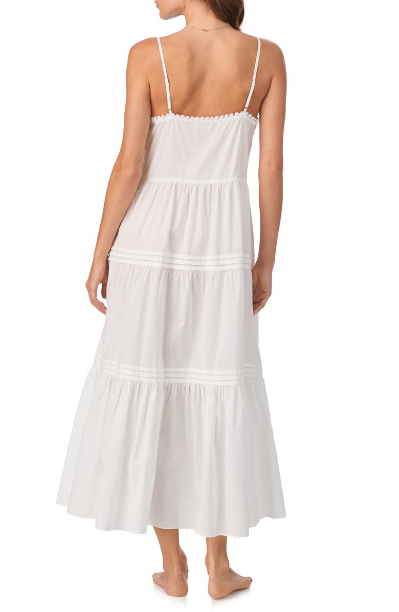 Eileen West Sleeveless Cotton Ballet Nightgown, Alternate, color, White