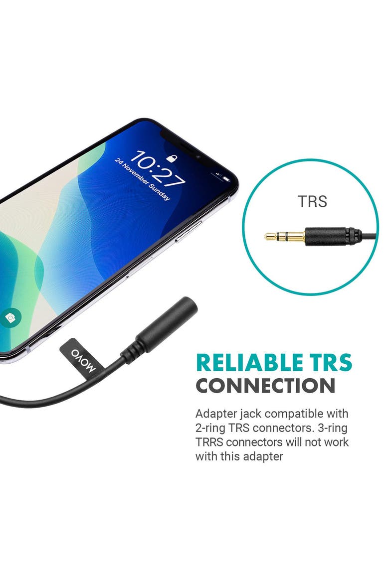 IMA-2 Headphone Adapter - 3.5mm TRS to Lightning - Compatible with iPhone and iPad, Alternate, color, Black