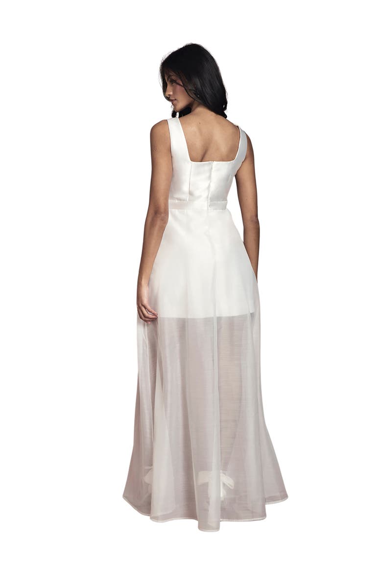 Petite Wide Strap Mini Dress, Alternate, color, Ivory