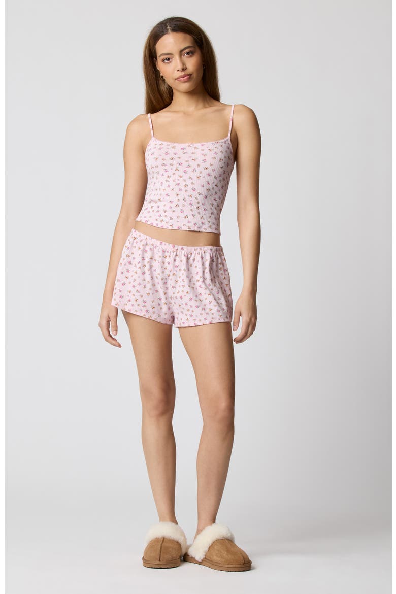 Cotton Blend Pajamas, Alternate, color, PETITE JARDIN PINK