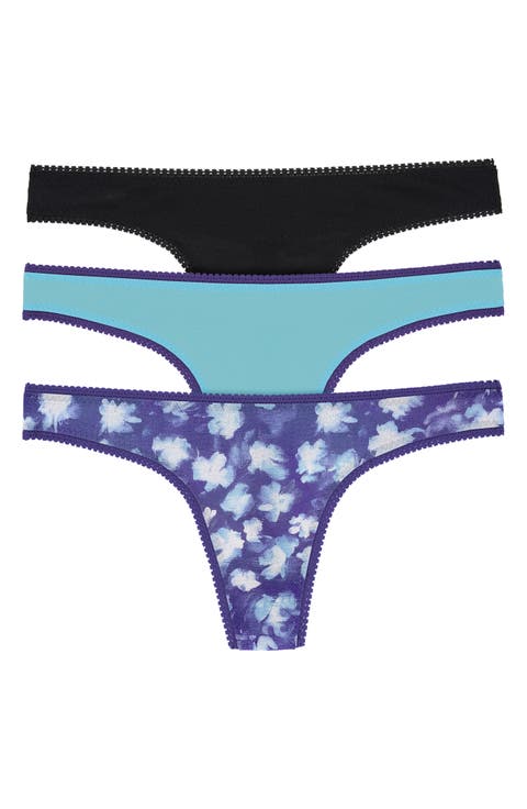 3-Pack Mesh Thongs