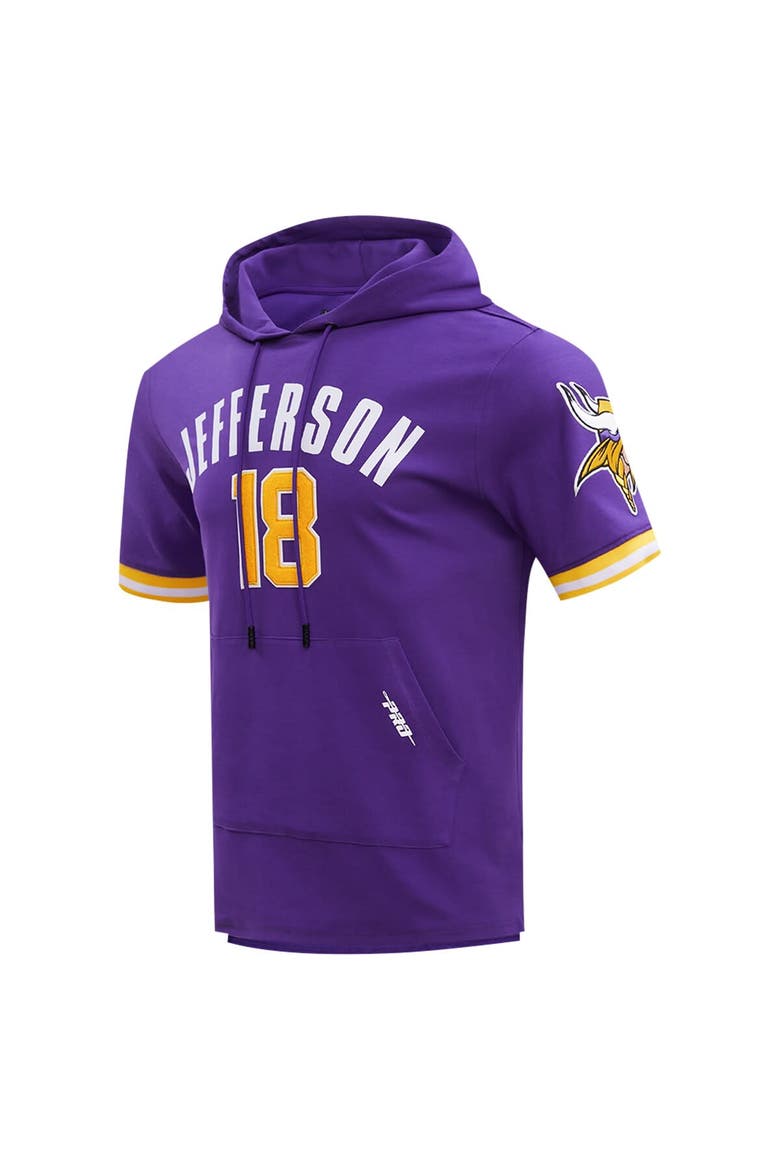 Men's Pro Standard Justin Jefferson Purple Minnesota Vikings Player Name & Number Hoodie T-Shirt, Alternate, color, Purple