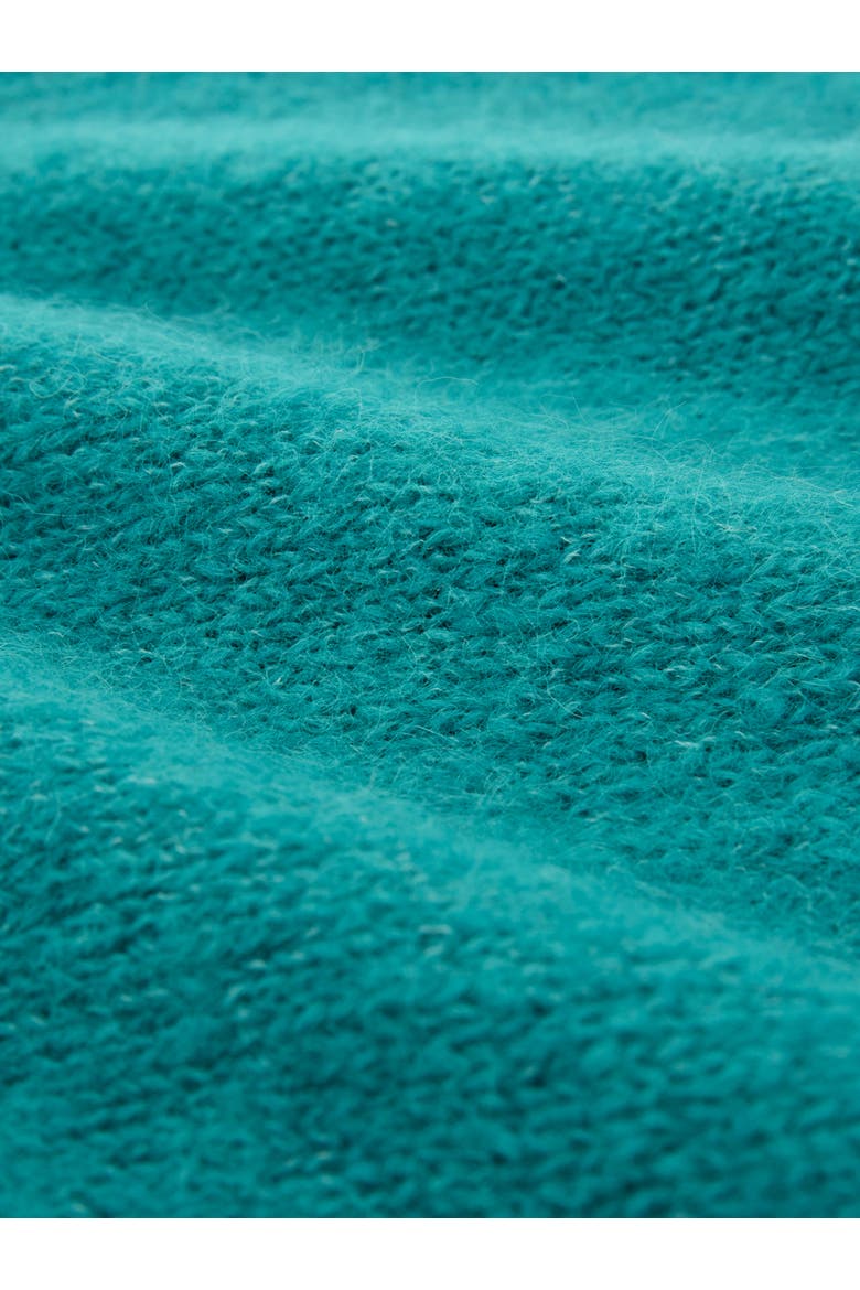Alpaca Cott Slouch V Neck Sweater, Alternate, color, SEA GREEN