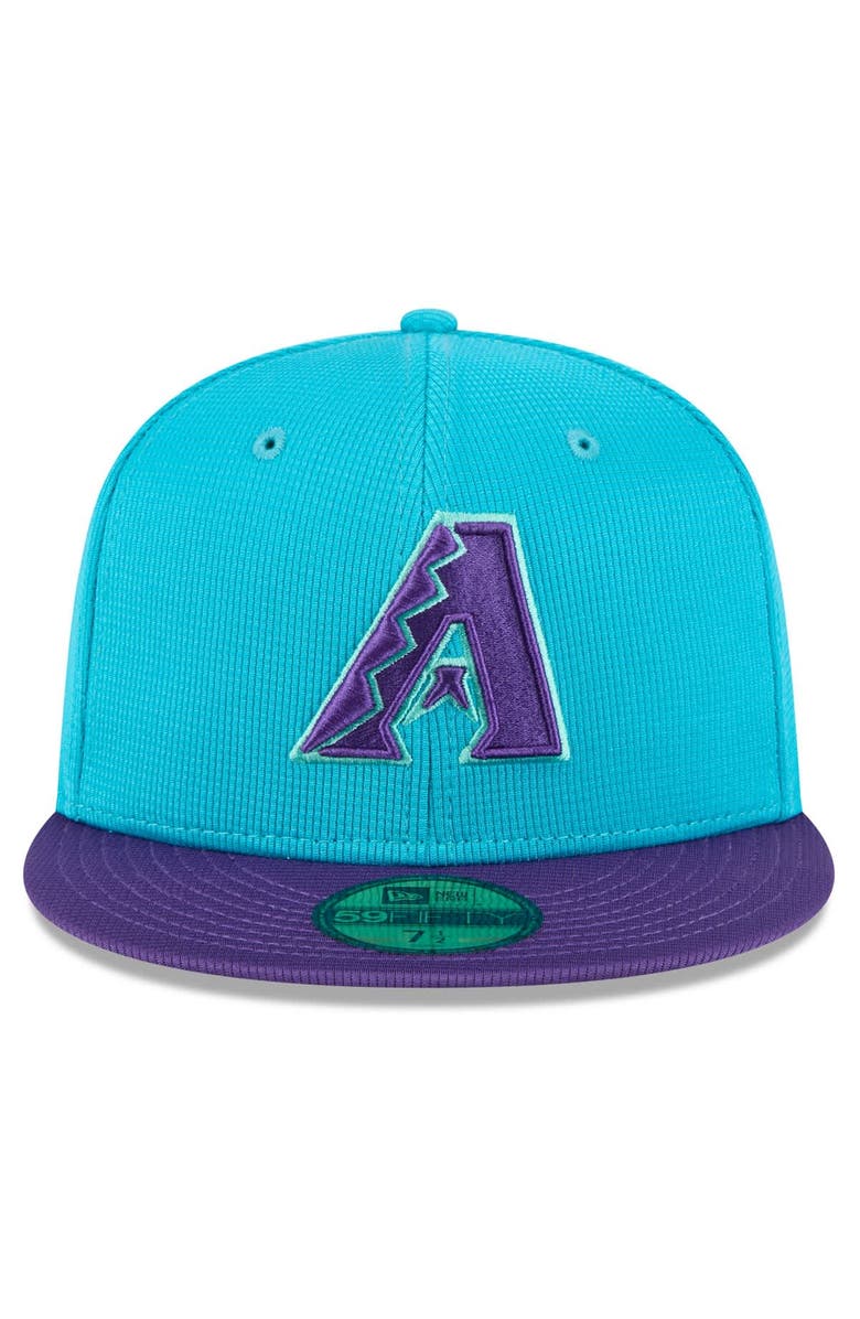 New Era Men's New Era Teal/Purple Arizona Diamondbacks 2025 City Connect Batting Practice 59FIFTY Fitted Hat, Alternate, color, Teal