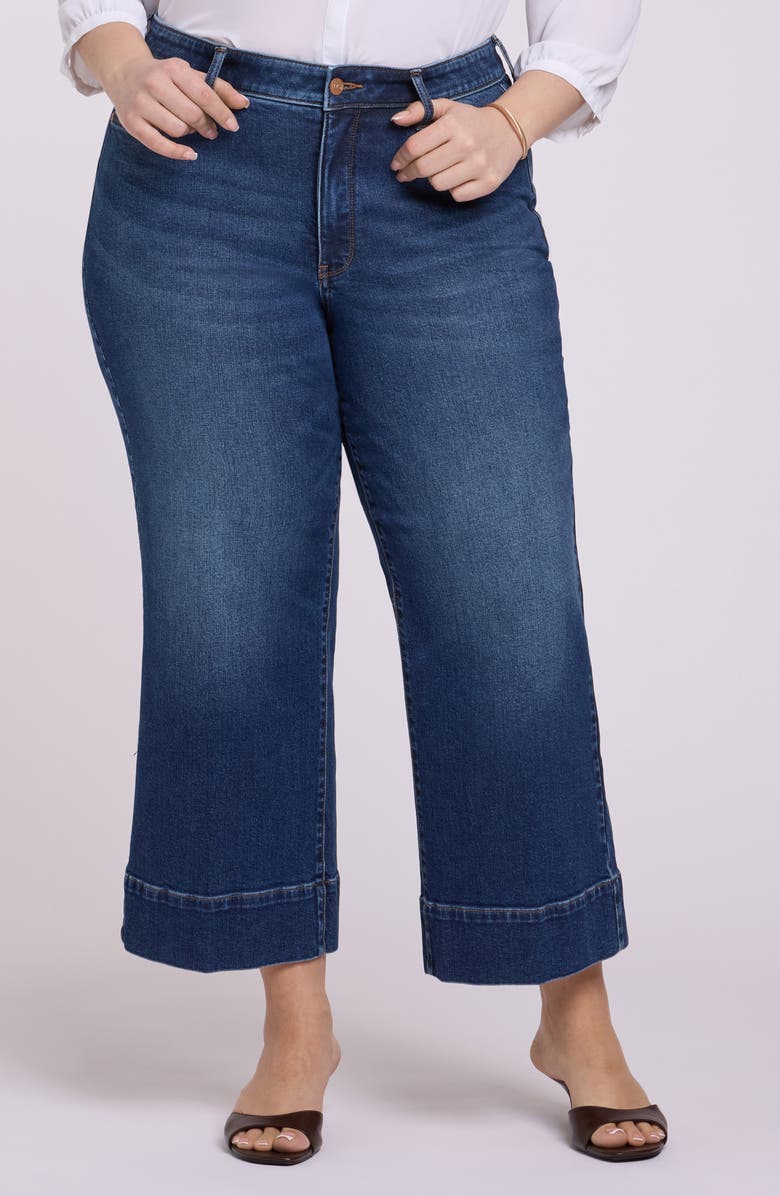 NYDJ Teresa Ankle Wide Leg Jeans, Main, color, Sunset Villa