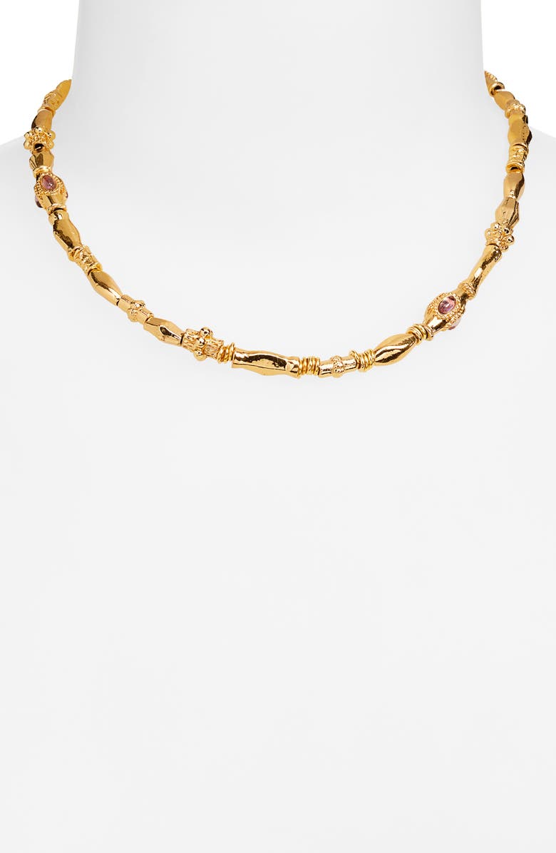 Gas Bijoux Kali Collar Necklace, Alternate, color, Brown
