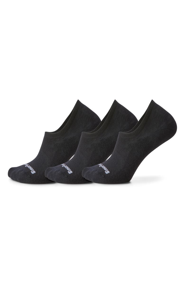 Smartwool Everyday 3-Pack Wool Blend Cushion No Show Socks, Main, color, Black