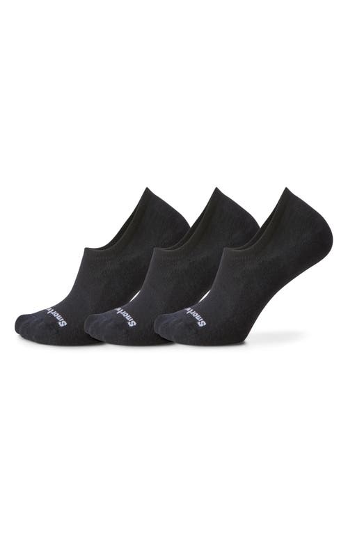 Smartwool Everyday 3-pack Wool Blend Cushion No Show Socks In Black