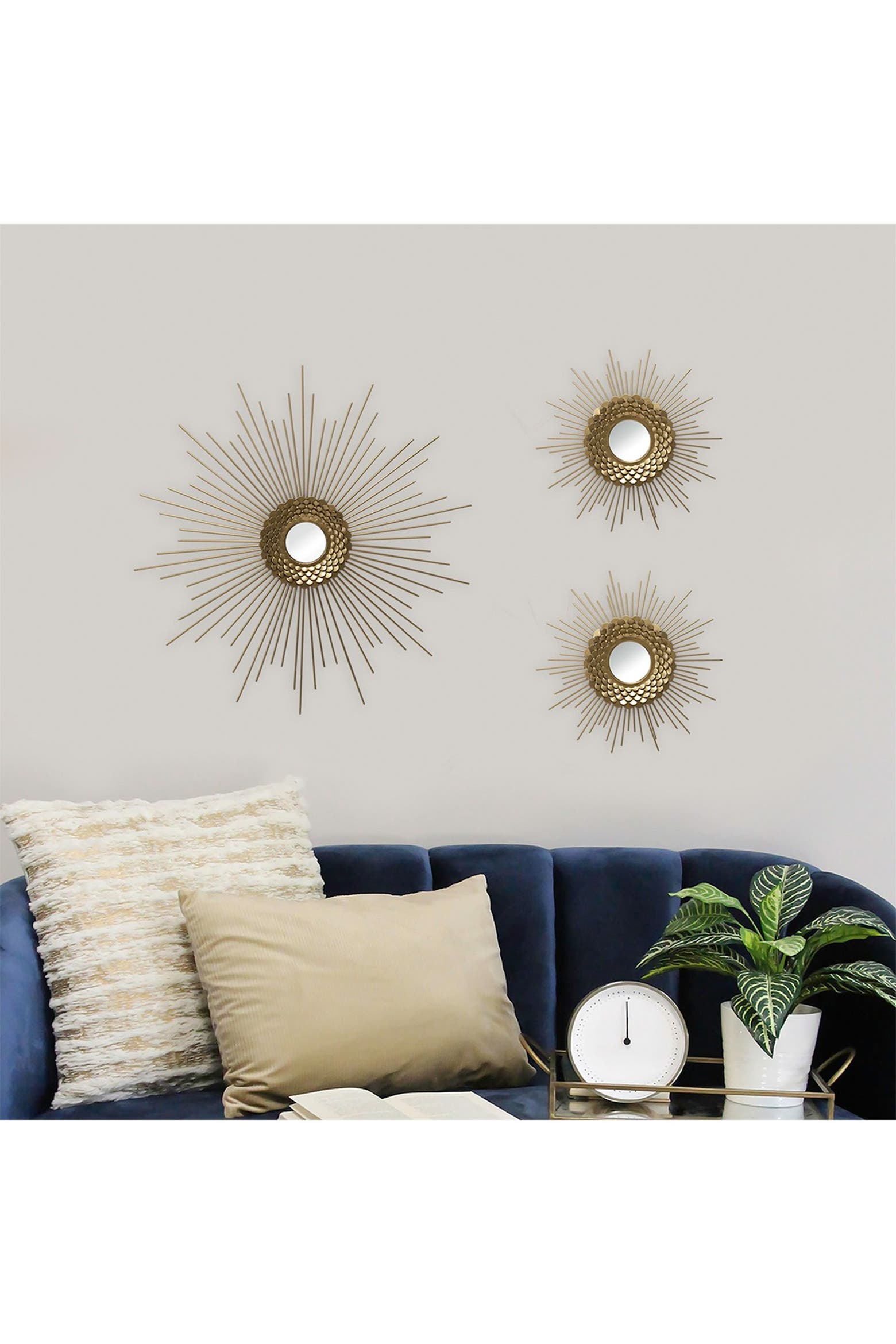 Starburst Rug Gold STRATTON HOME DECOR Honeycomb Mirror Wall Decor | Nordstromrack