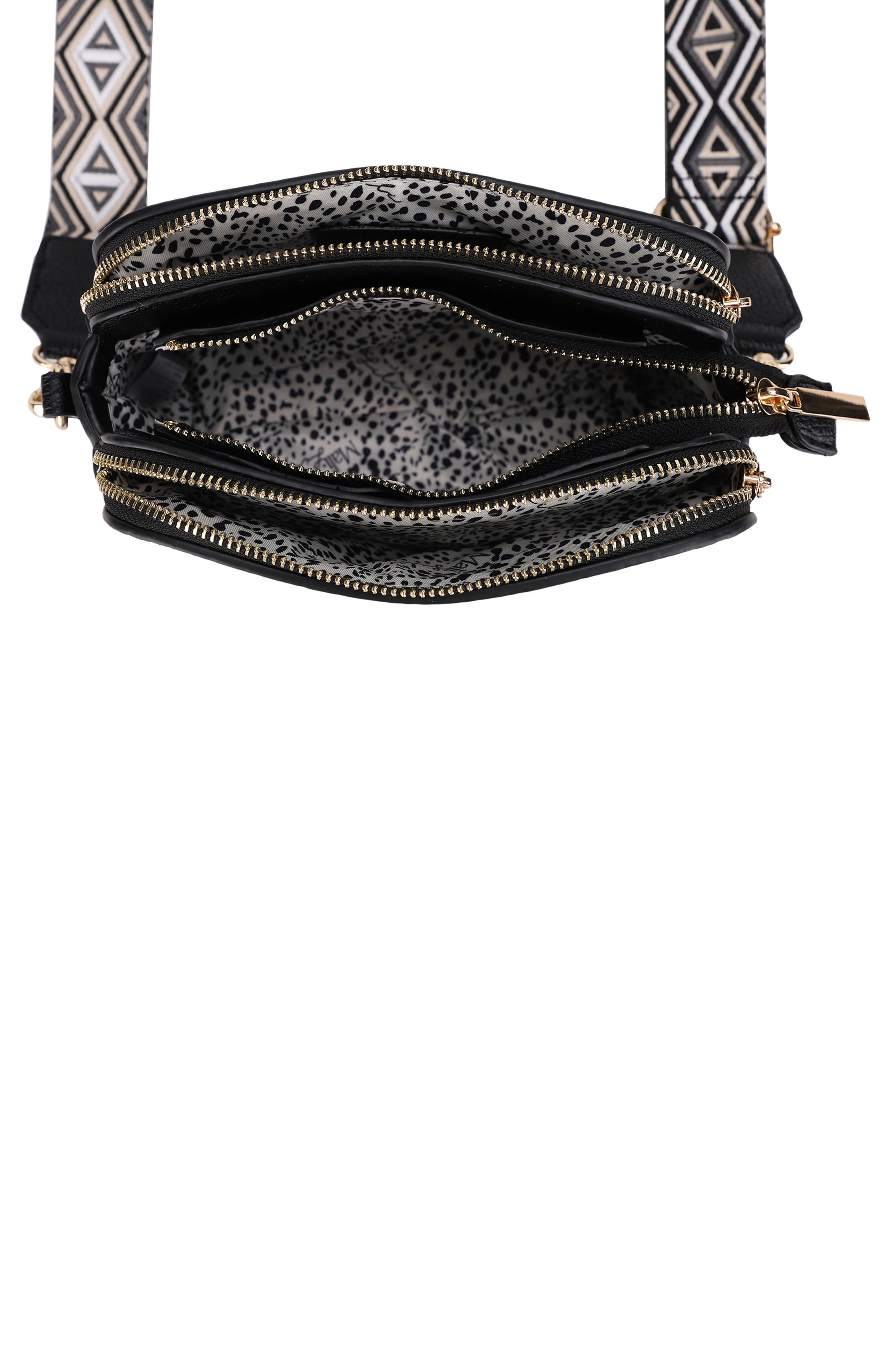 Mali + Lili Zahara Crossbody Bag, Alternate, color, Black