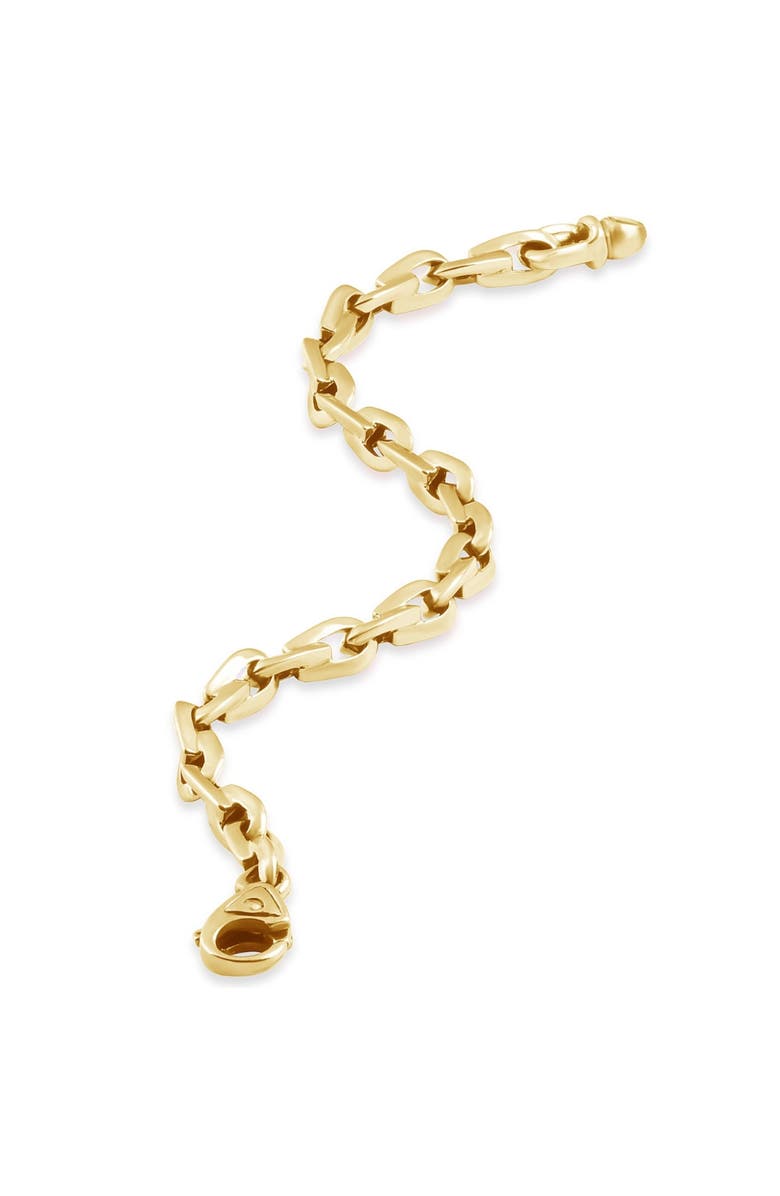 Bliss Diamond Men's 14k Gold (17gram) or Platinum (31gram) 6mm Link Bracelet 8.5", Alternate, color, 