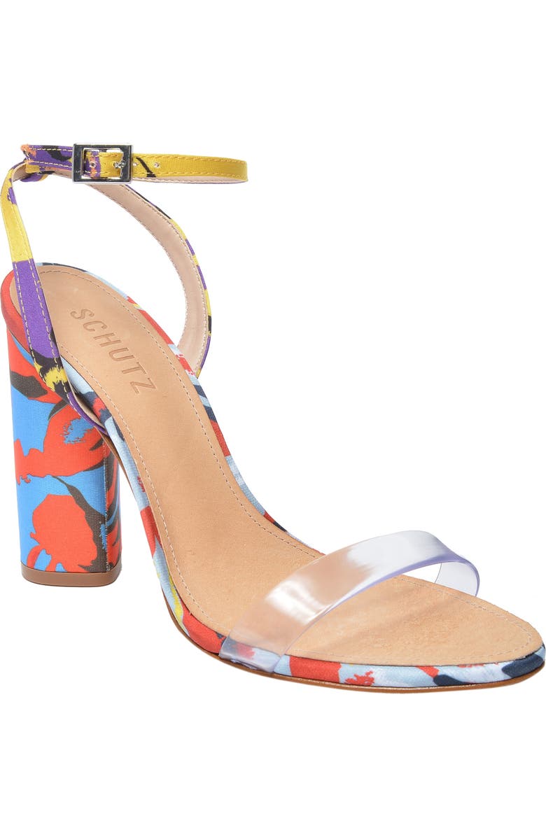Schutz x Adriana Lima Vinyl Sandal, Main, color,