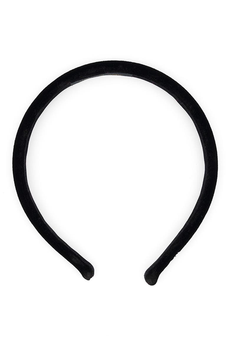 Velvet Headband, Alternate, color, BLACK