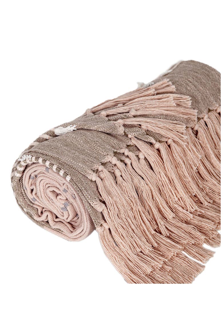 Adonia Fringe Throw Blanket, Alternate, color, COFFEE GREY