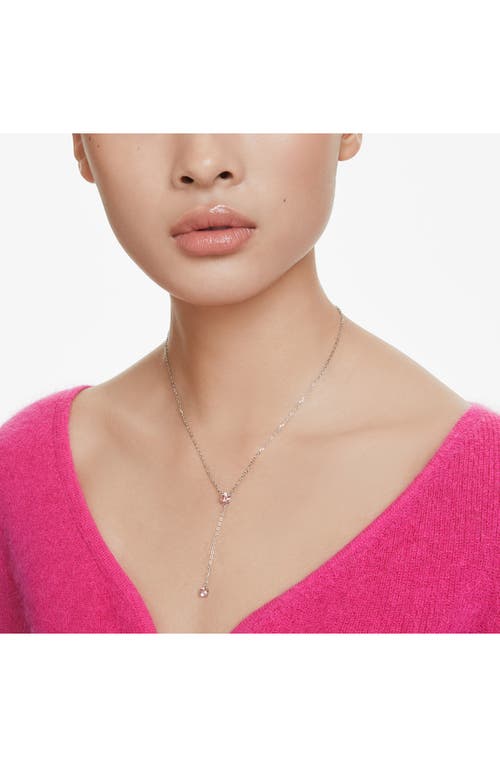 Shop Swarovski Attract Y-necklace In Pink