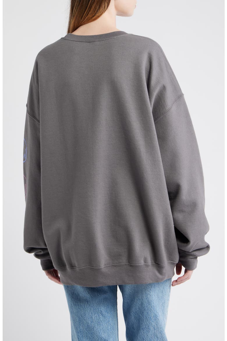 Nirvana Cotton Blend Sweatshirt, Alternate, color, CHARCOAL