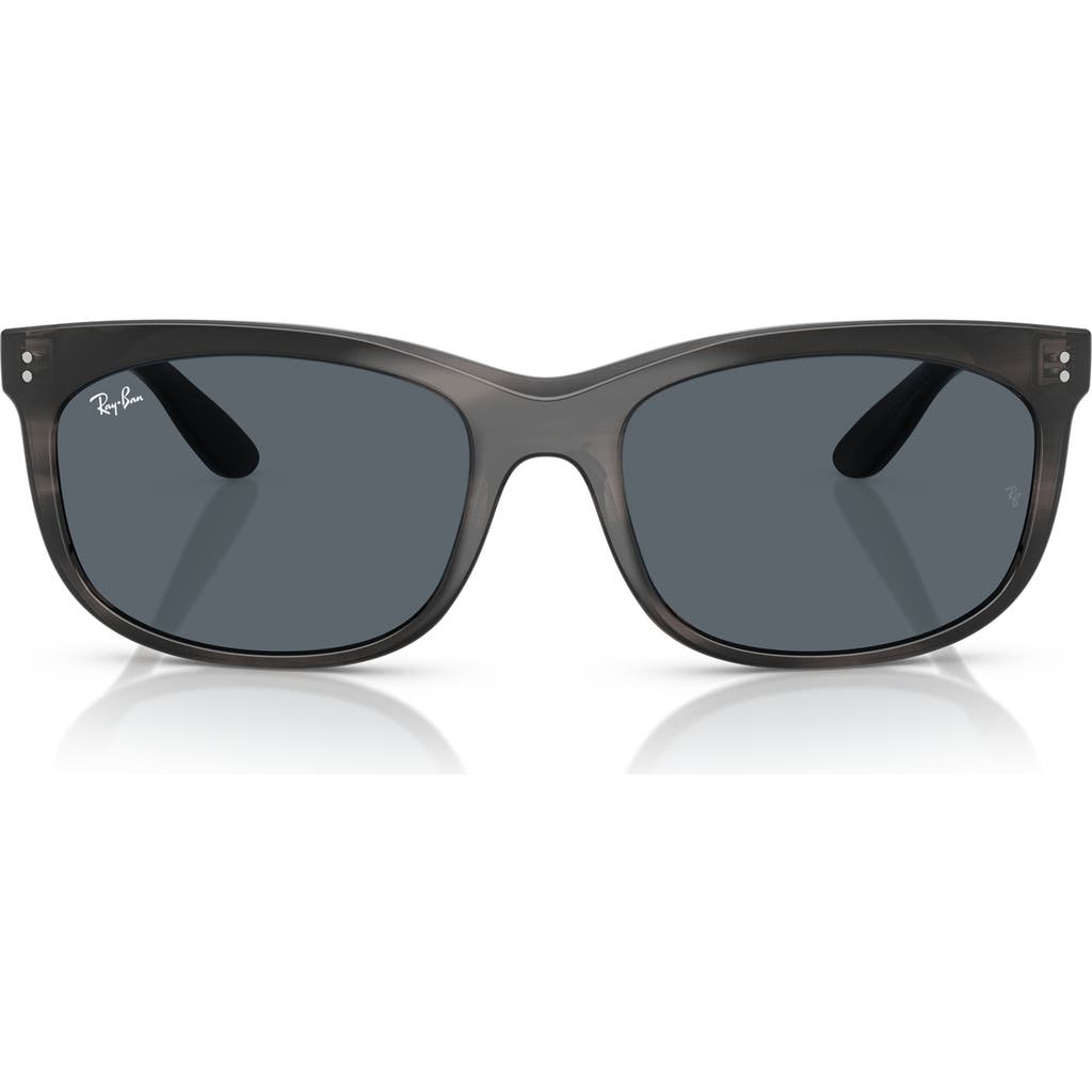 Ray Ban Ray-ban Pillow 60mm Sunglasses In Brown Striped Green