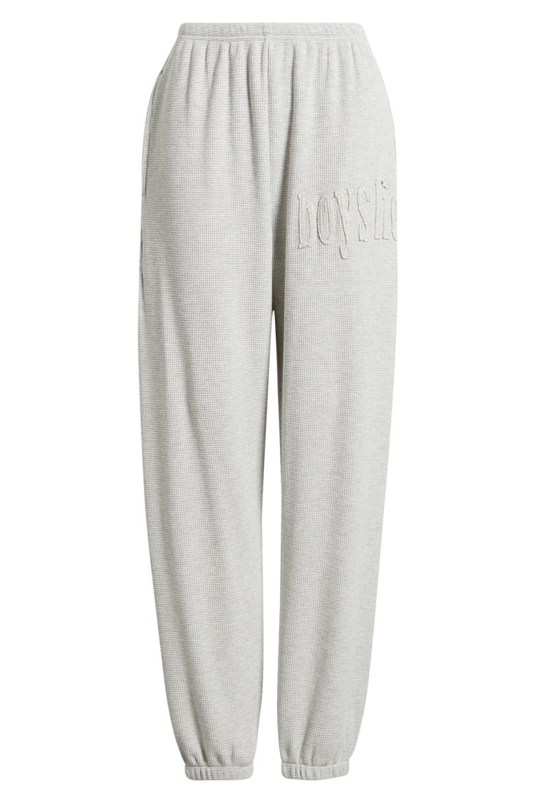 No Grey Area Thermal Sweatpants, Alternate, color, HEATHER GREY