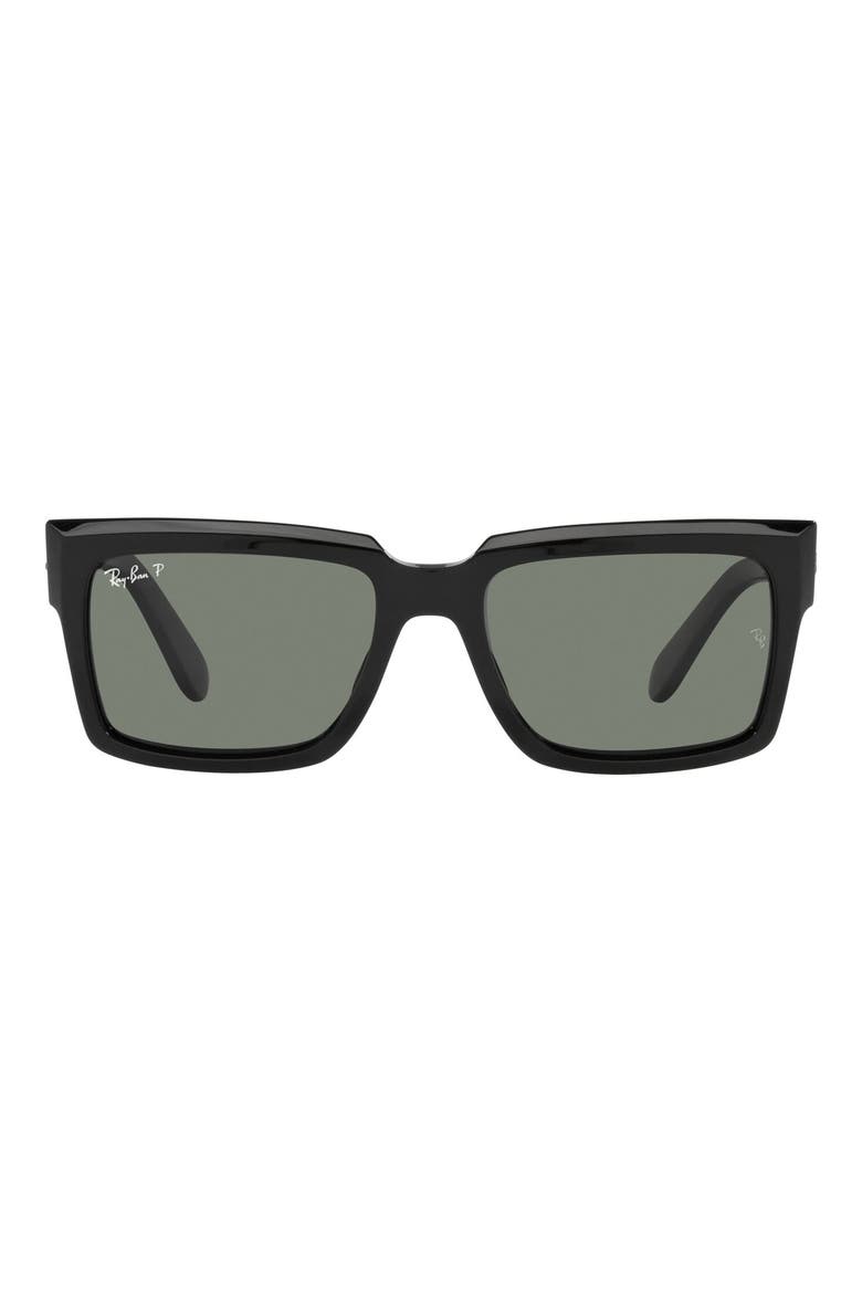 Inverness 54mm Pillow Sunglasses, Main, color, BLACK / GREEN
