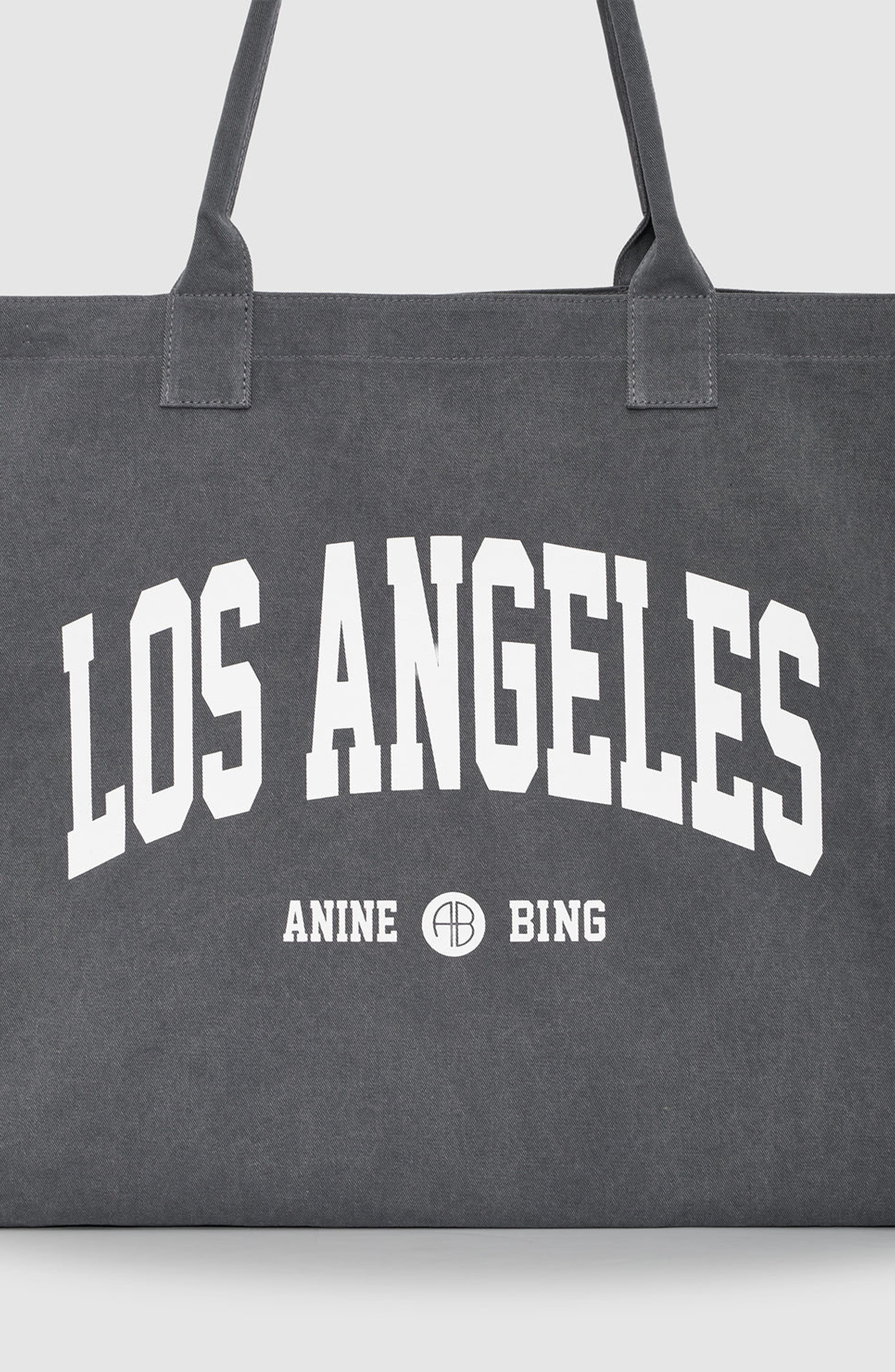 Leo Los Angeles University Canvas Tote, Alternate, color, Washed Grey